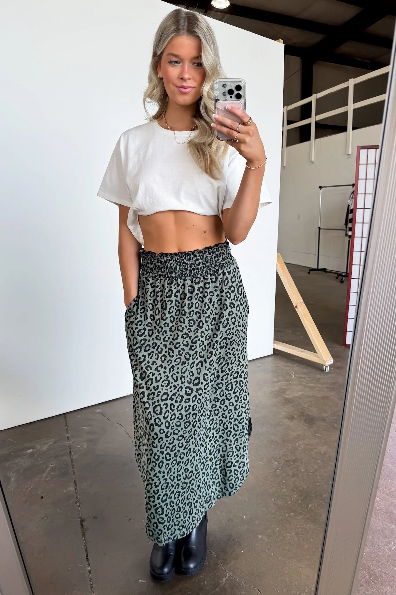 Final Sale Wild Side Animal Print Maxi Skirt