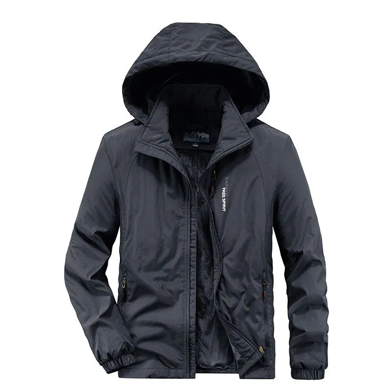 Free sport Believe Men's Warm Hooded Winter Parka