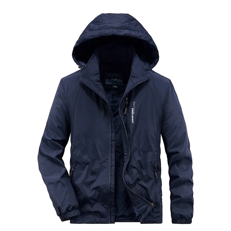 Free sport Believe Men's Warm Hooded Winter Parka