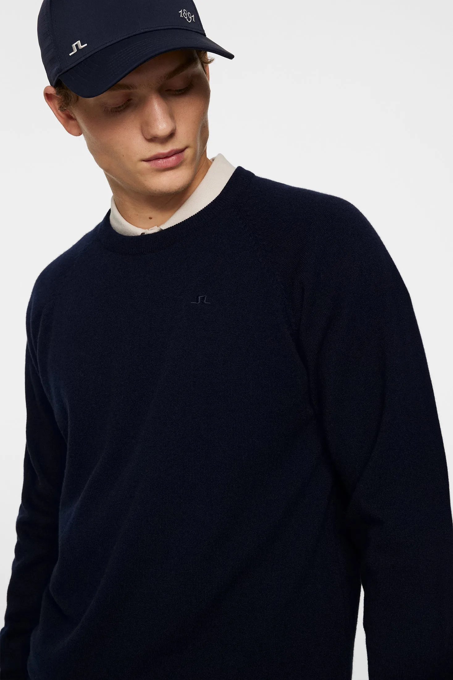 Gary Cashmere Sweater in JL Navy