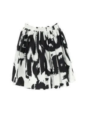 McQueen Gathered Mini Skirt