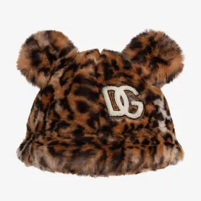 Brown Leopard Faux Fur Hat