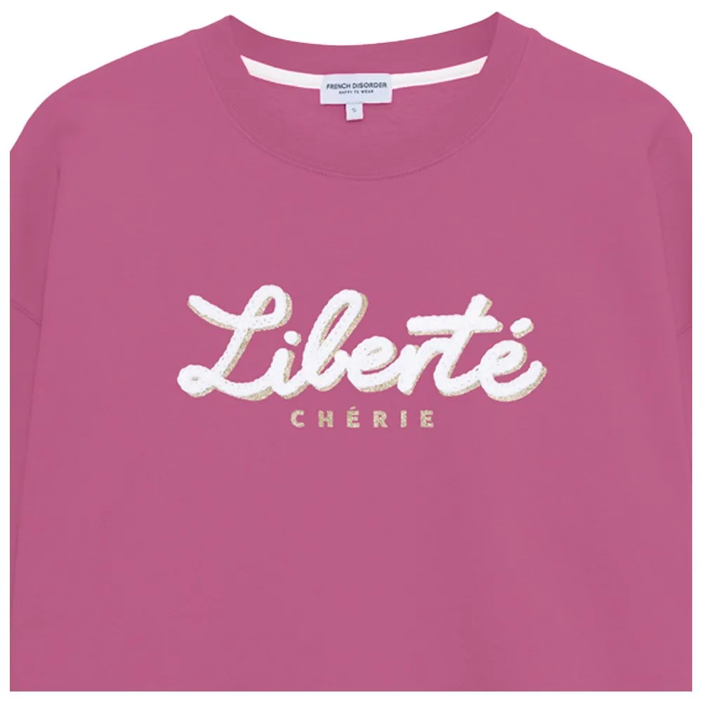 French Disorder Rosie Liberte Cherie Tricotin Plum Sweatshirt