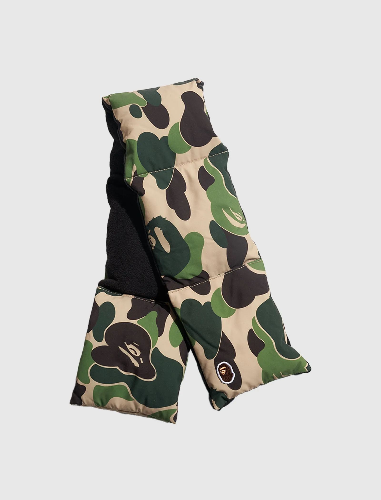 Green A BATHING APE ABC CAMO FLEECE SCARF