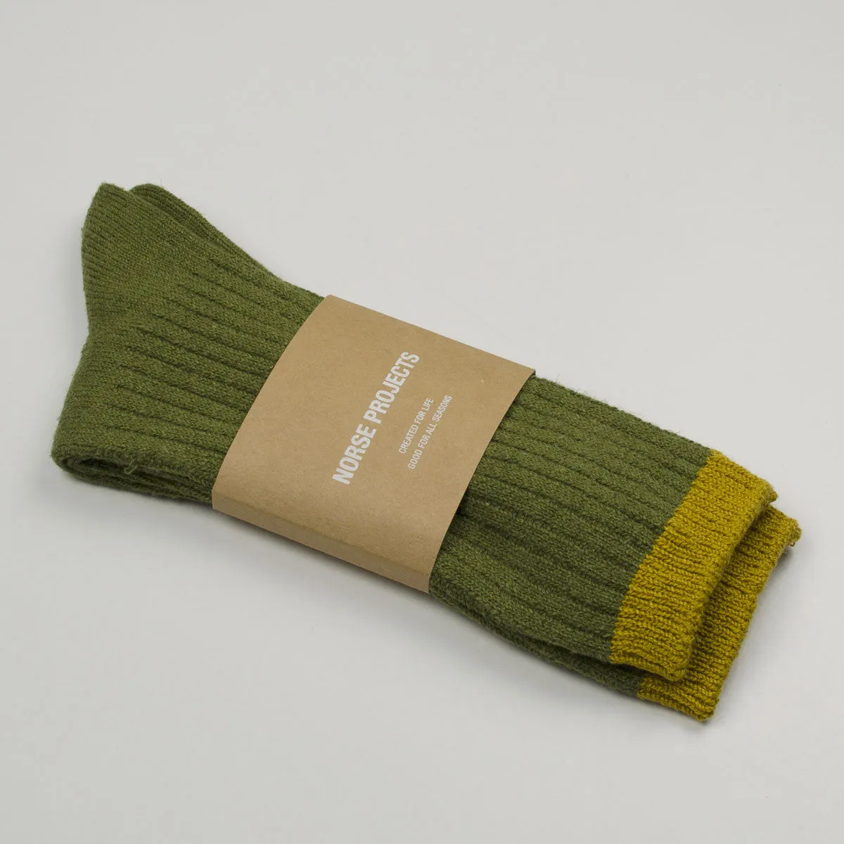 Bjarki Cotton Hemp Socks Ivy Green