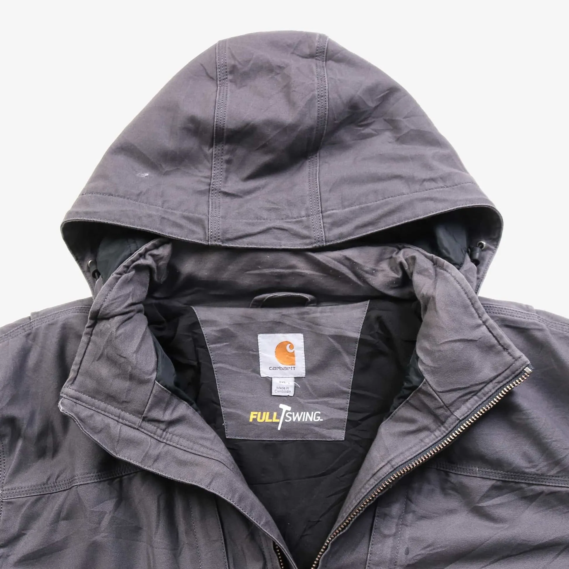 Grey Hooded Parka