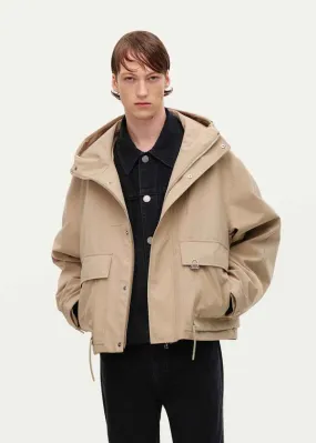 Beige Hooded Parka