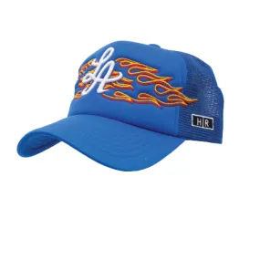 LA BURNING ANGEL FOAM TRUCKER (BLUE)