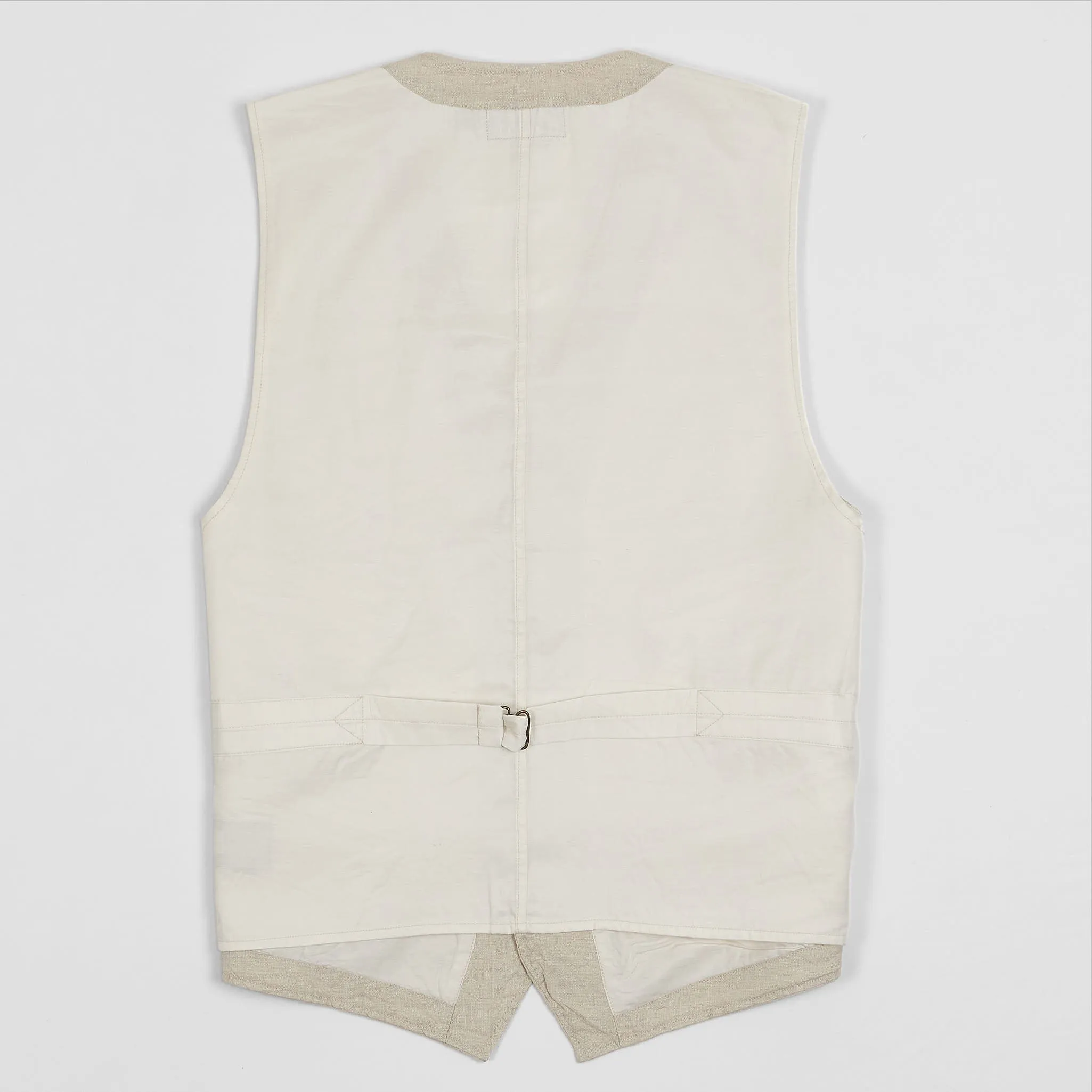 Jacquard Linen Silk Blend Vest