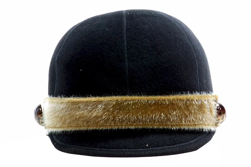 John Callanan Legacy Women's Wool Jackey Cap With Faux Fur Hat