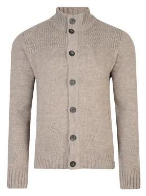 Kensington Eastside Taupe Marl Button Knit Cardigan Tramore Cardi