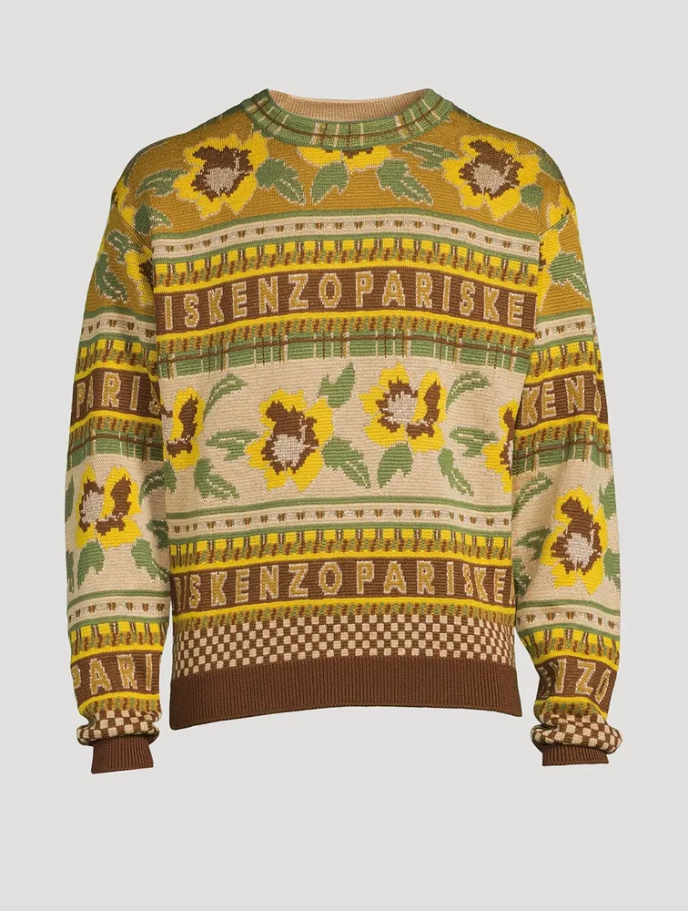 Fairisle Wool Sweater by KENZO