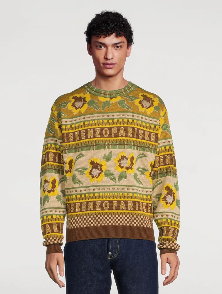 Fairisle Wool Sweater by KENZO