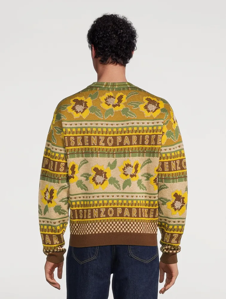 Fairisle Wool Sweater by KENZO