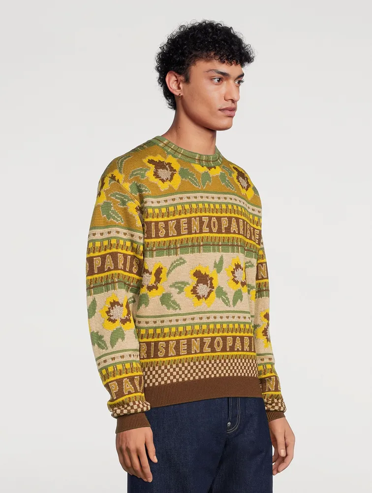 Fairisle Wool Sweater by KENZO