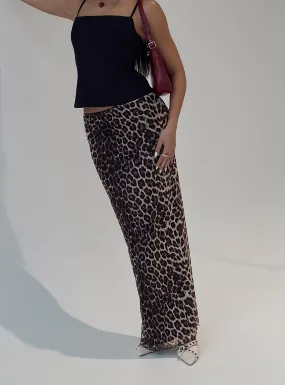 Leopard Maxi Skirt