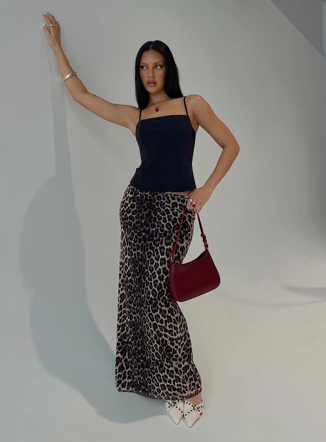 Leopard Maxi Skirt