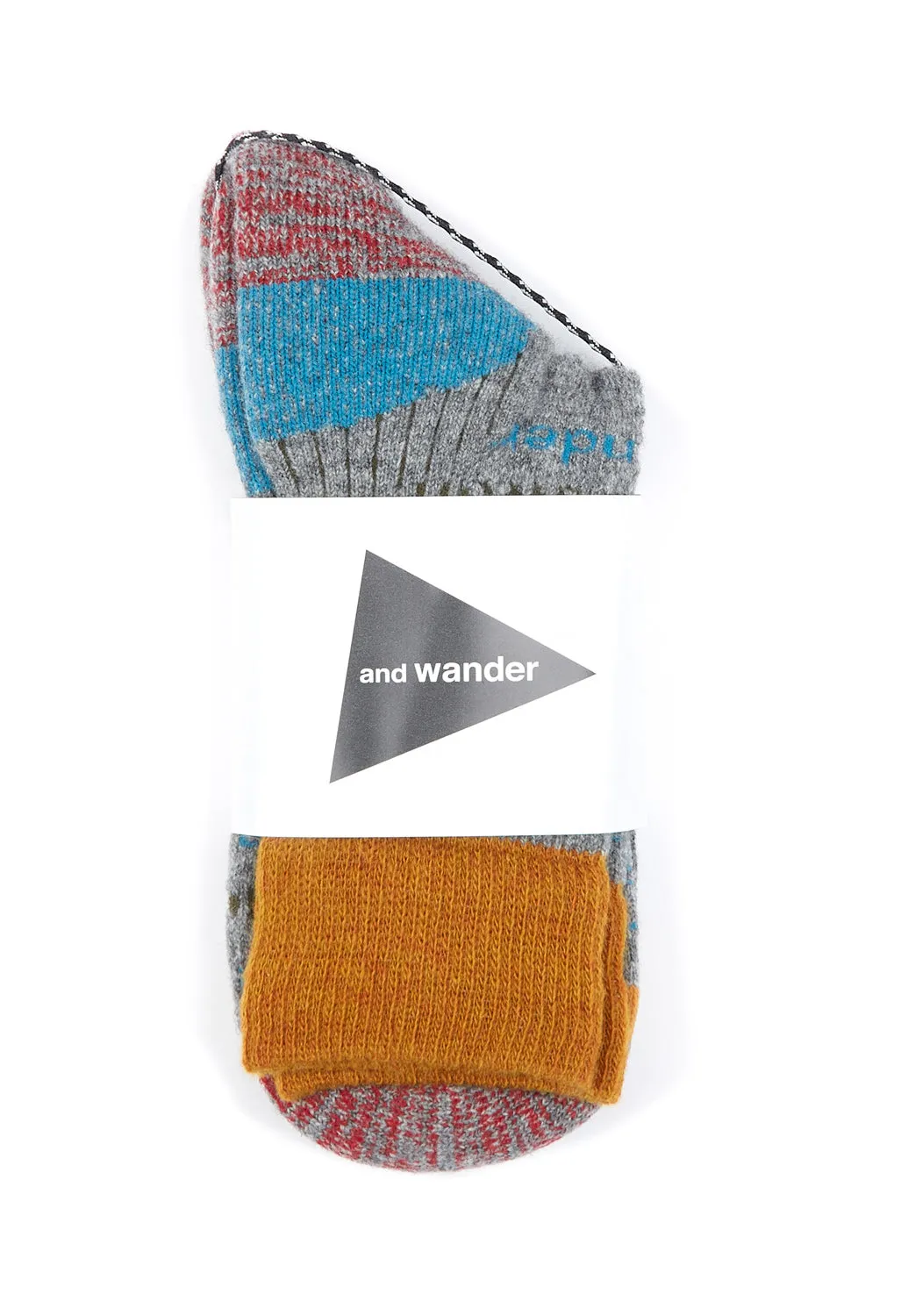 Light Grey Wool Socks by And Wander