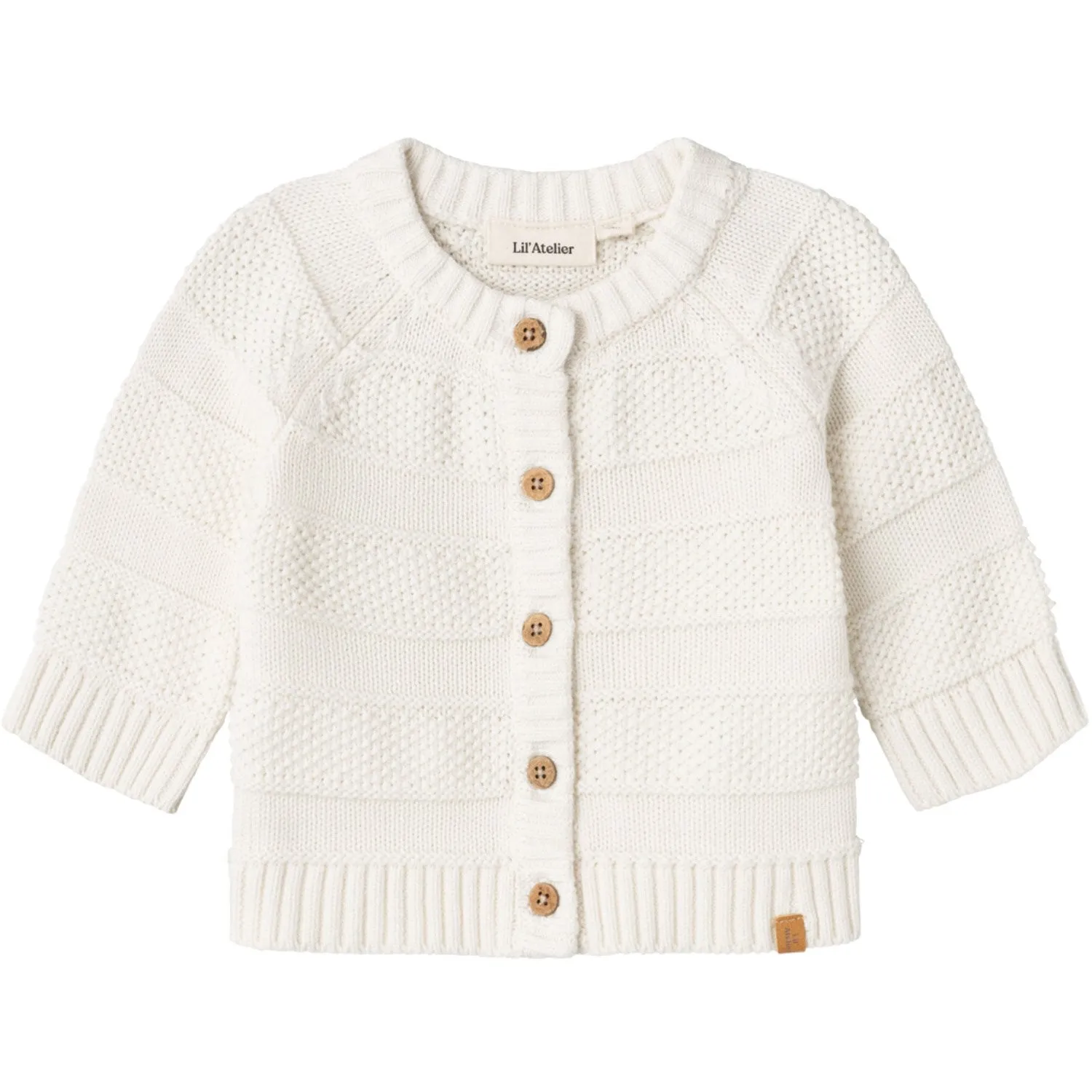 LilAtelier Coconut Milk Larson Knit Cardigan