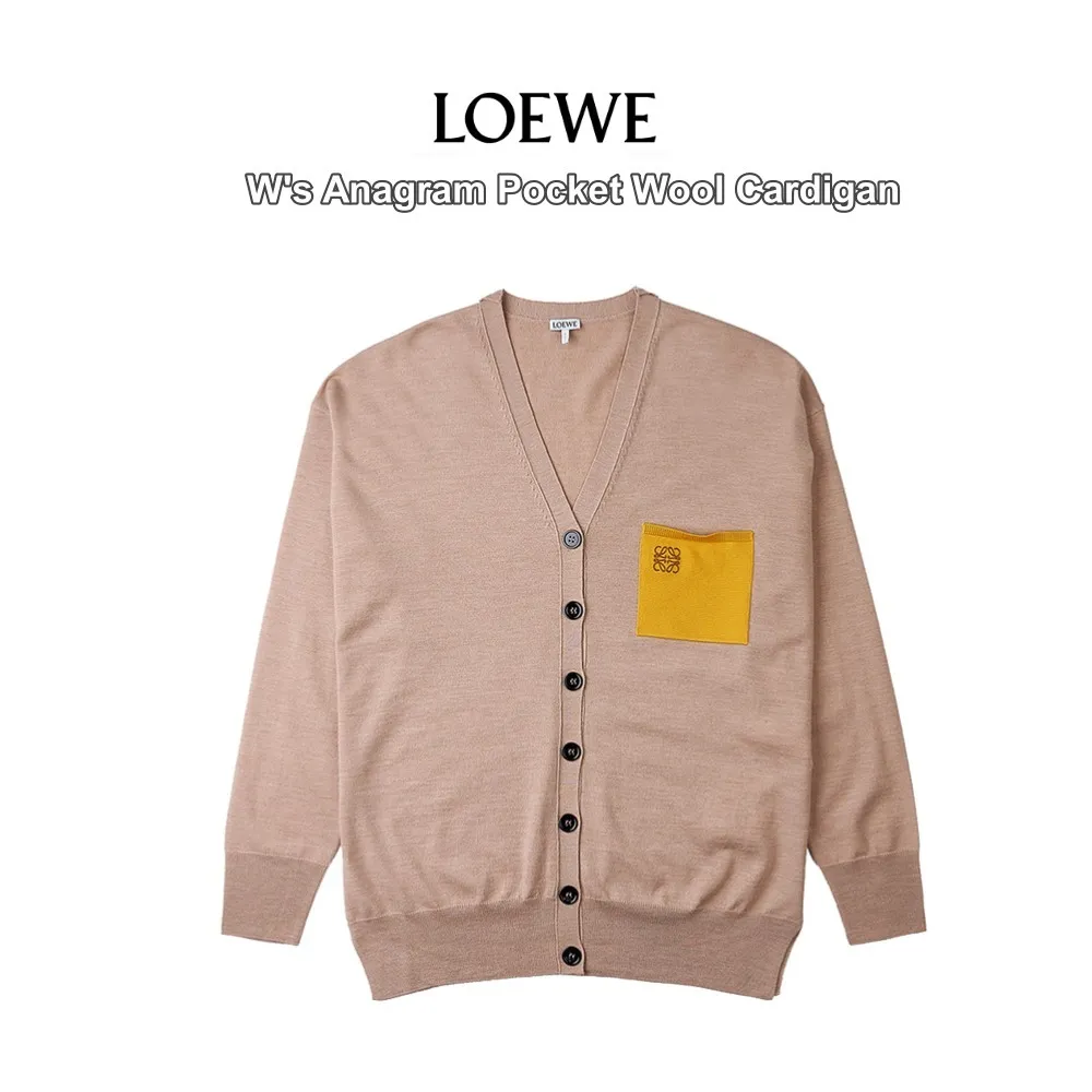 Plain Long Sleeves Wool Casual Style by Loewe