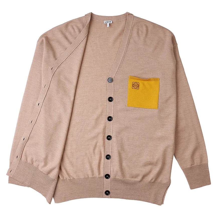 Plain Long Sleeves Wool Casual Style by Loewe