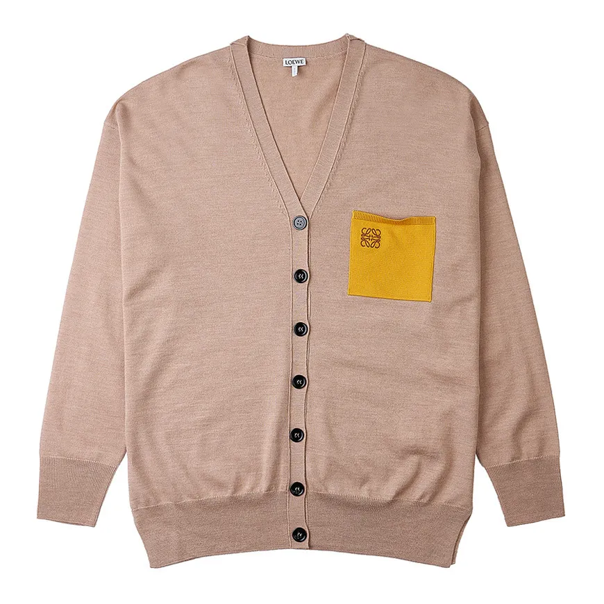 Plain Long Sleeves Wool Casual Style by Loewe