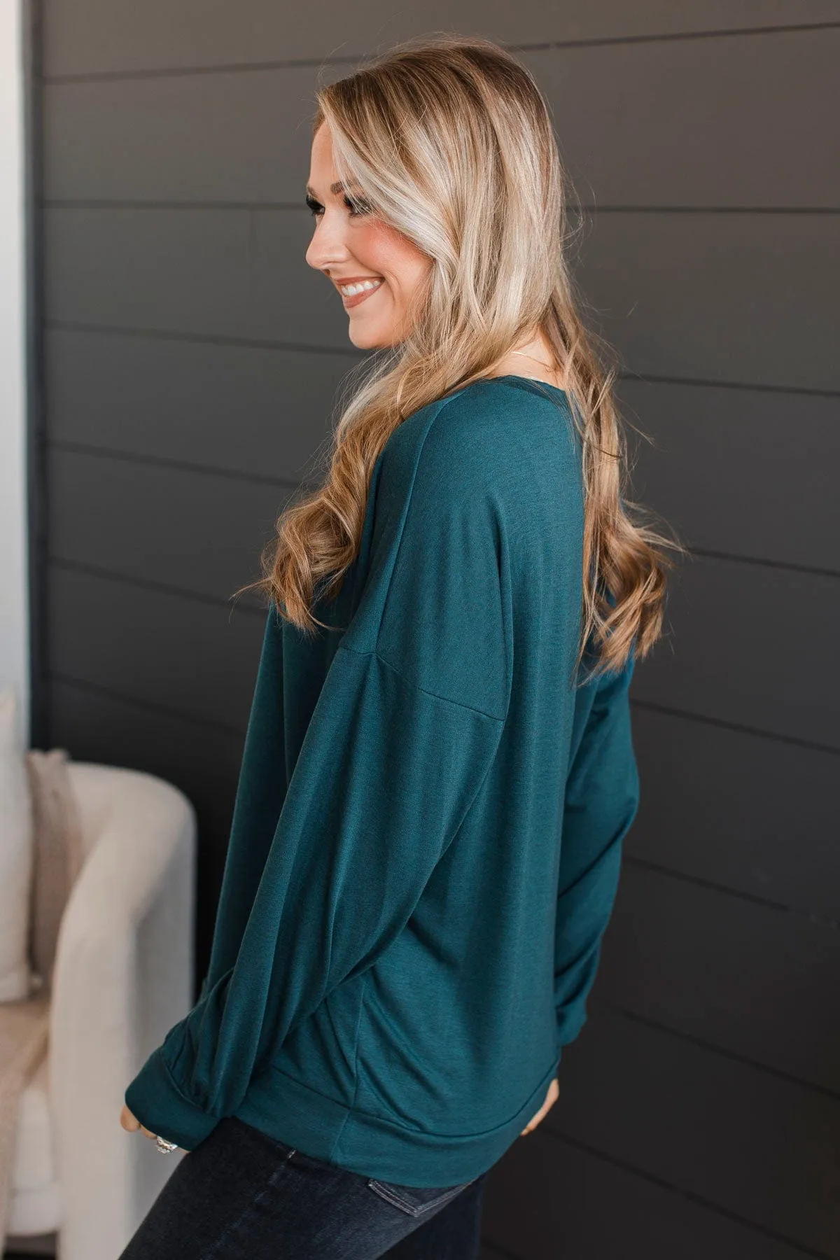 Knit Top Dark Teal