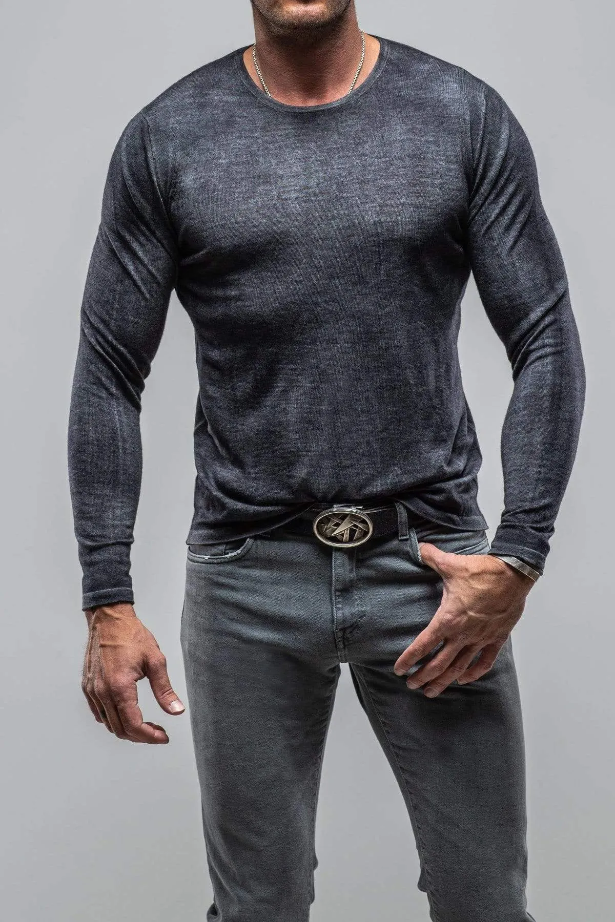 Matteo Anthracite Cashmere Sweater