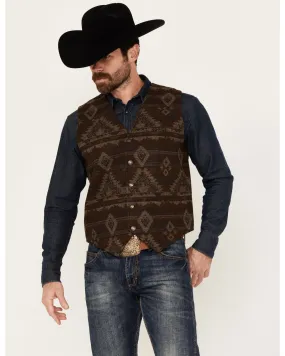 Men's Dakota Jacquard Southwestern Button-Down Vest