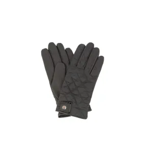 Mens quilted gloves black Eastern Counties Leather