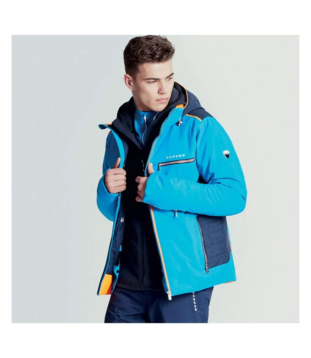 Methyl Blue/Outerspace Blue Men's Regression Ski Jacket by Dare 2B