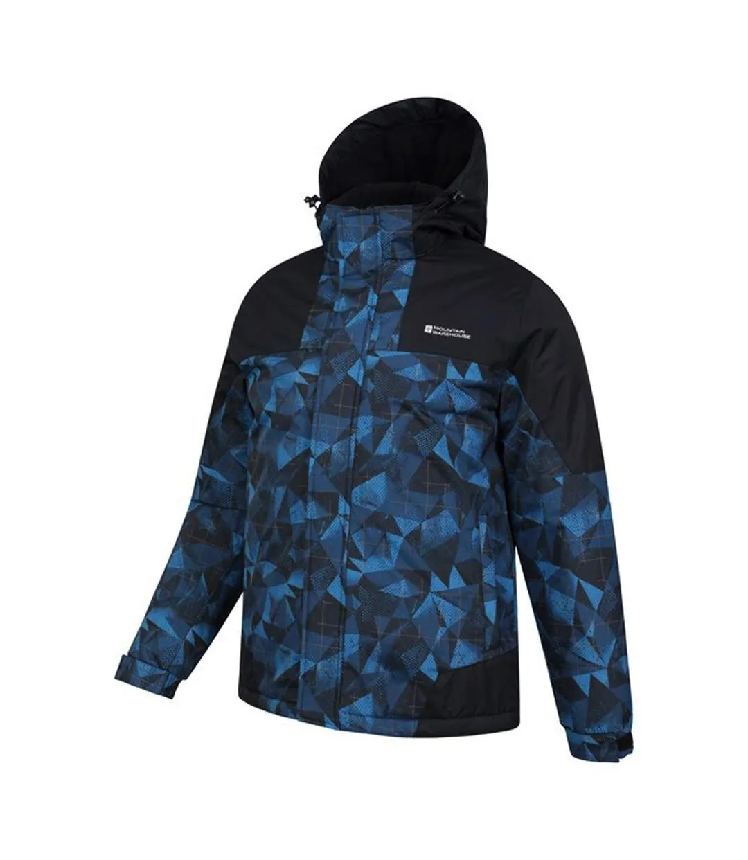 Mountain Warehouse Mens Shadow II Printed Ski Jacket in Blue/Black