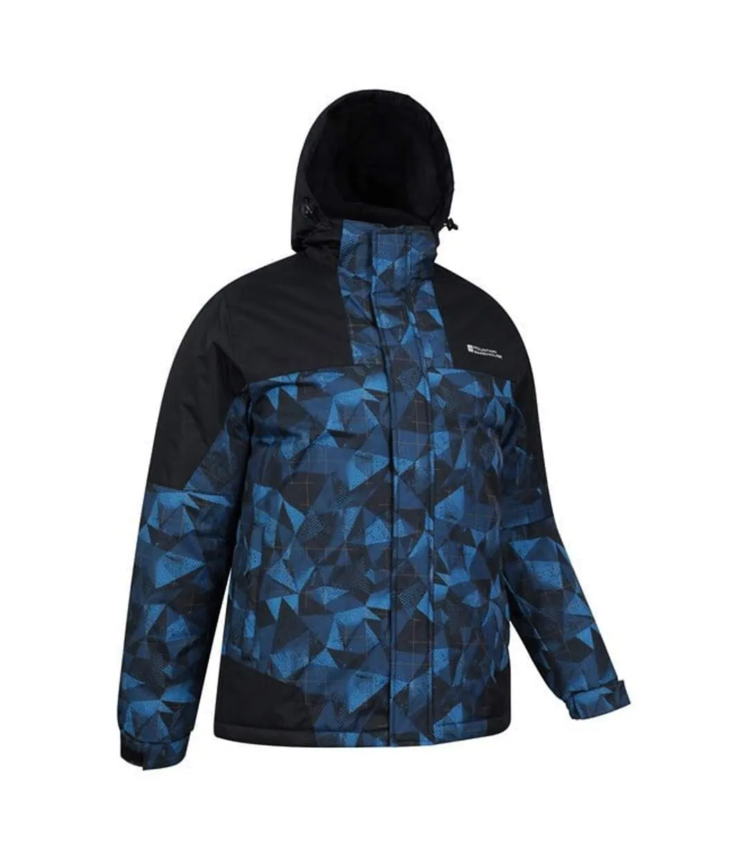 Mountain Warehouse Mens Shadow II Printed Ski Jacket in Blue/Black