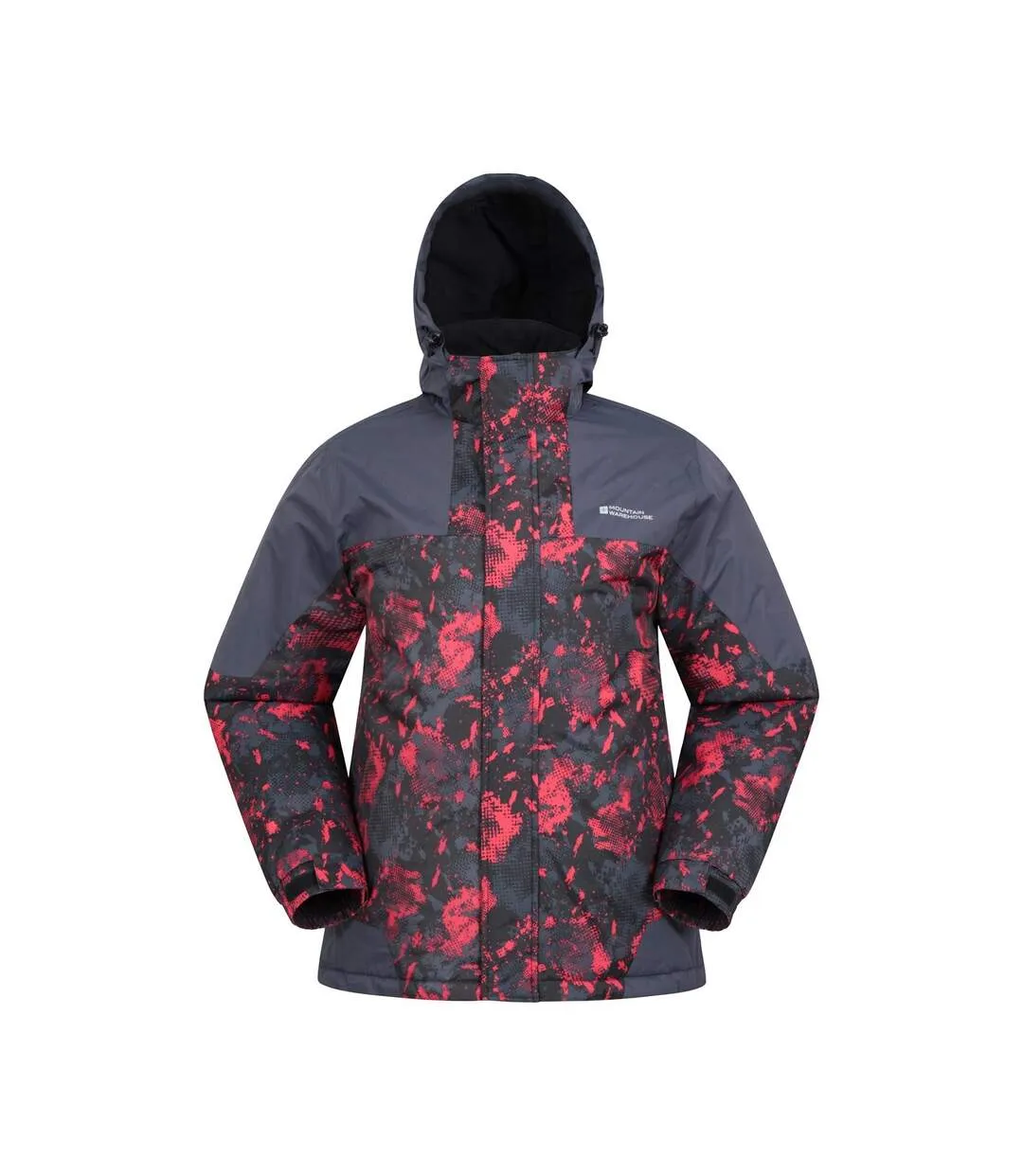 Men's Shadow II Printed Ski Jacket Dark Grey Mountain Warehouse