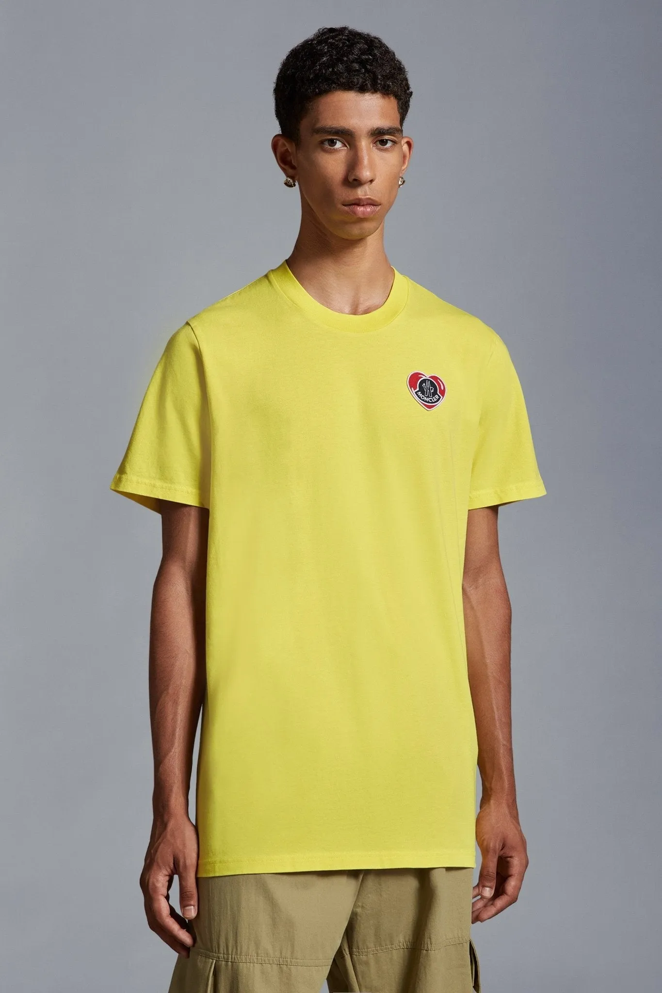 T-shirt logo Coeur Open Yellow