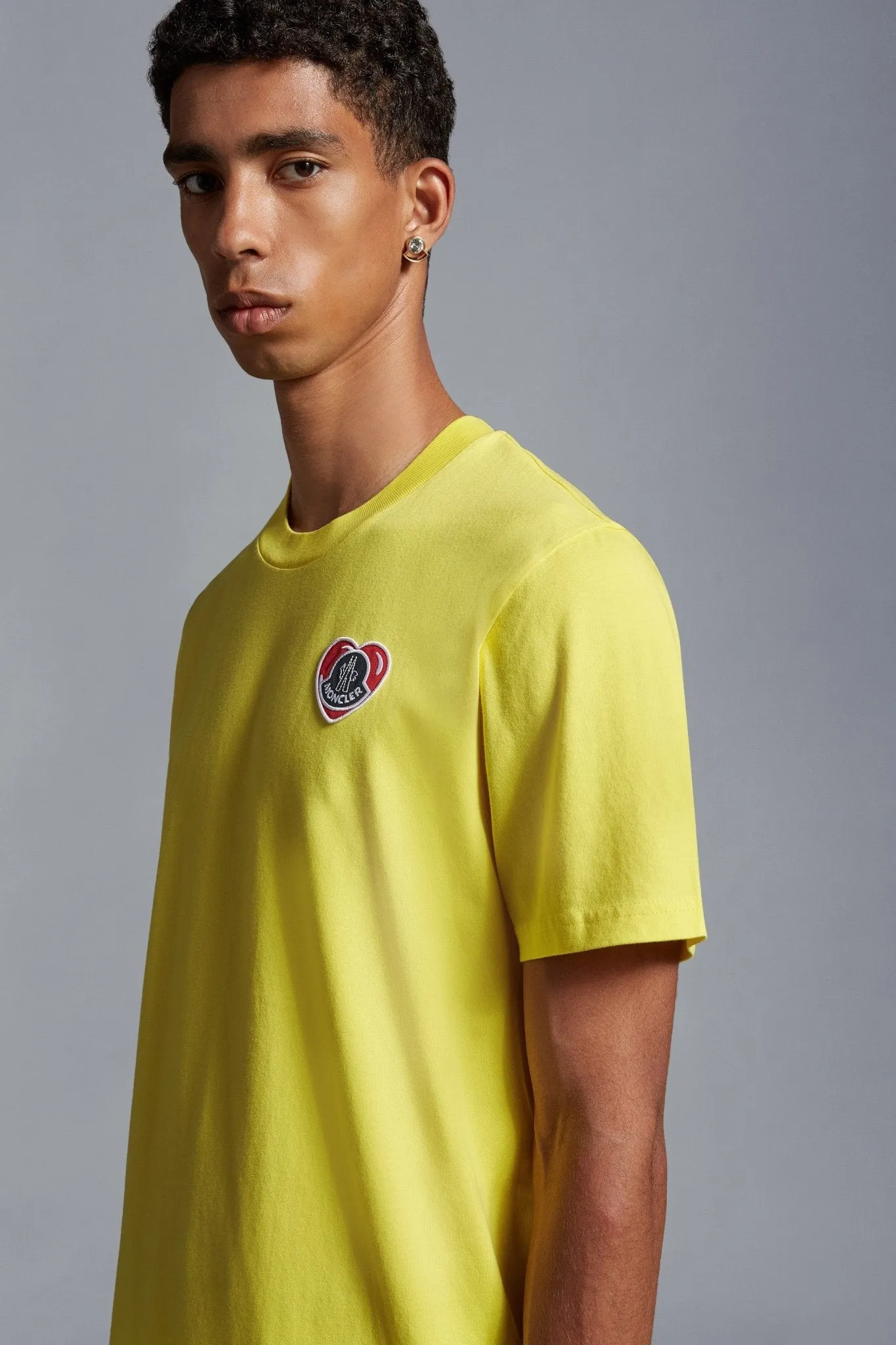 T-shirt logo Coeur Open Yellow