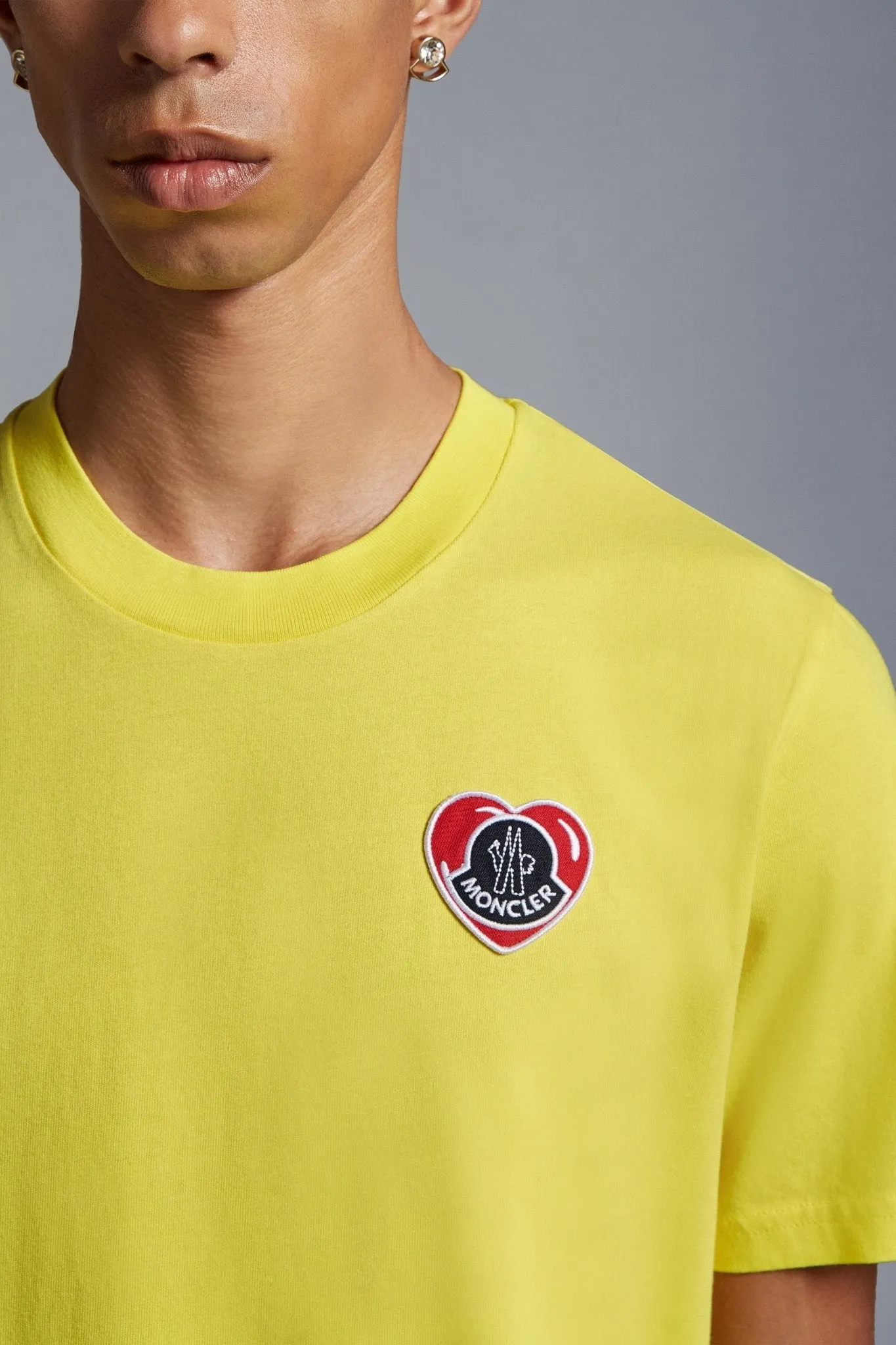 T-shirt logo Coeur Open Yellow