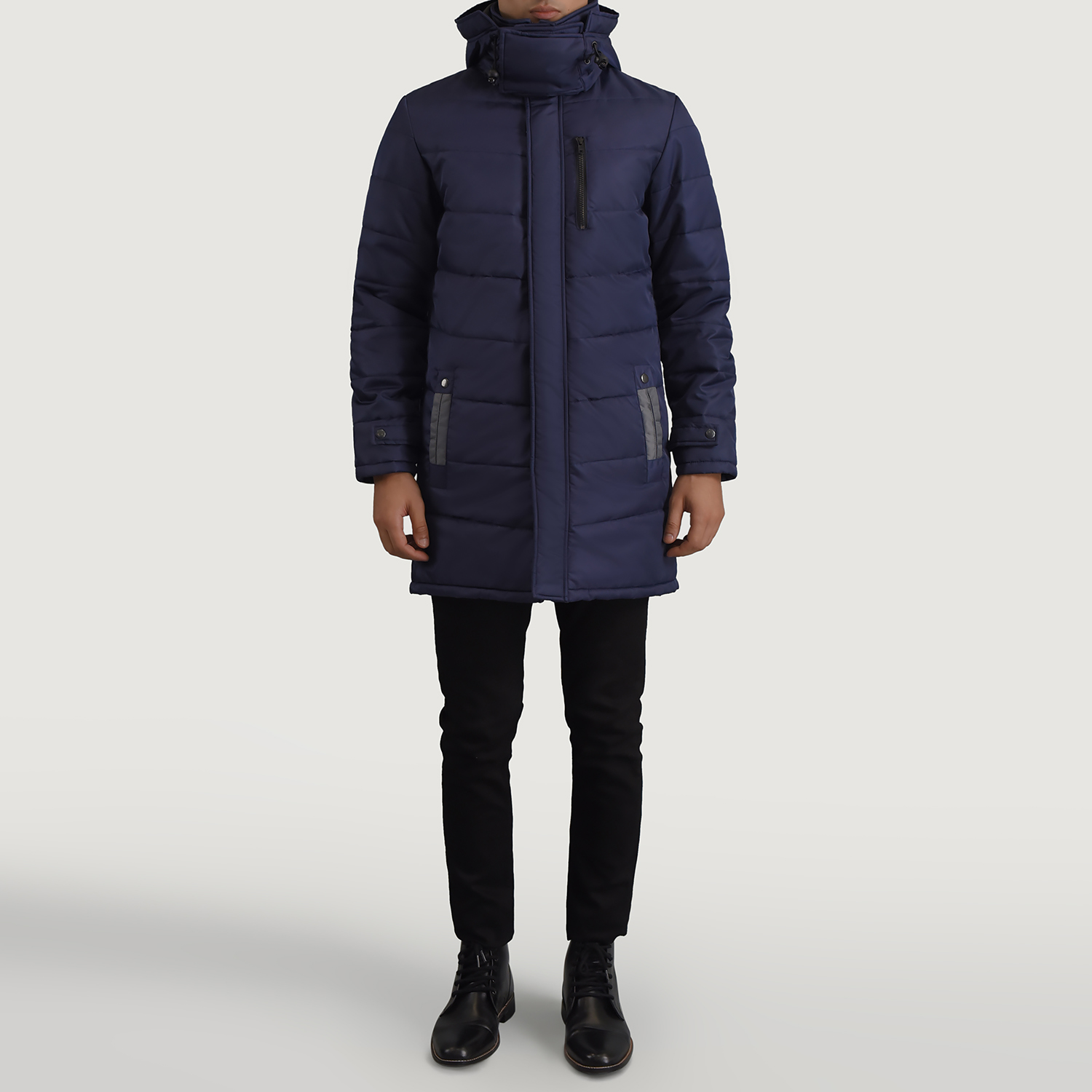 Blue Hooded Parka