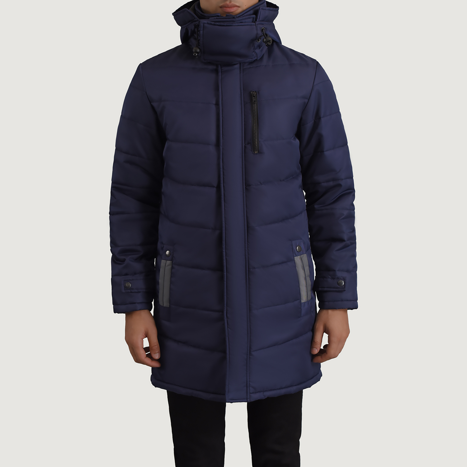 Blue Hooded Parka