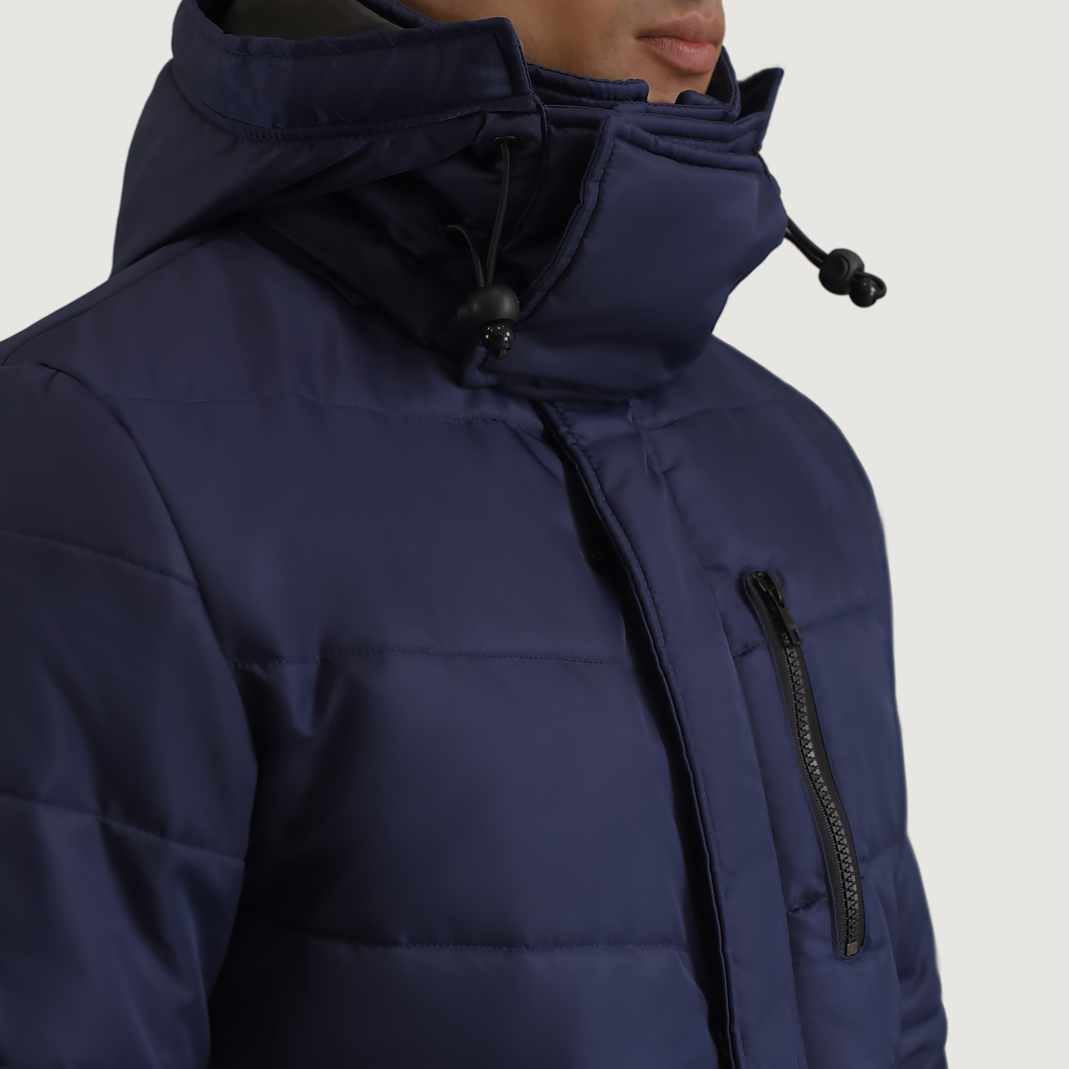 Blue Hooded Parka