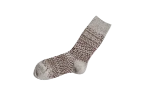 Gray Oslo Wool Socks by Nishiguchi Kutsushita