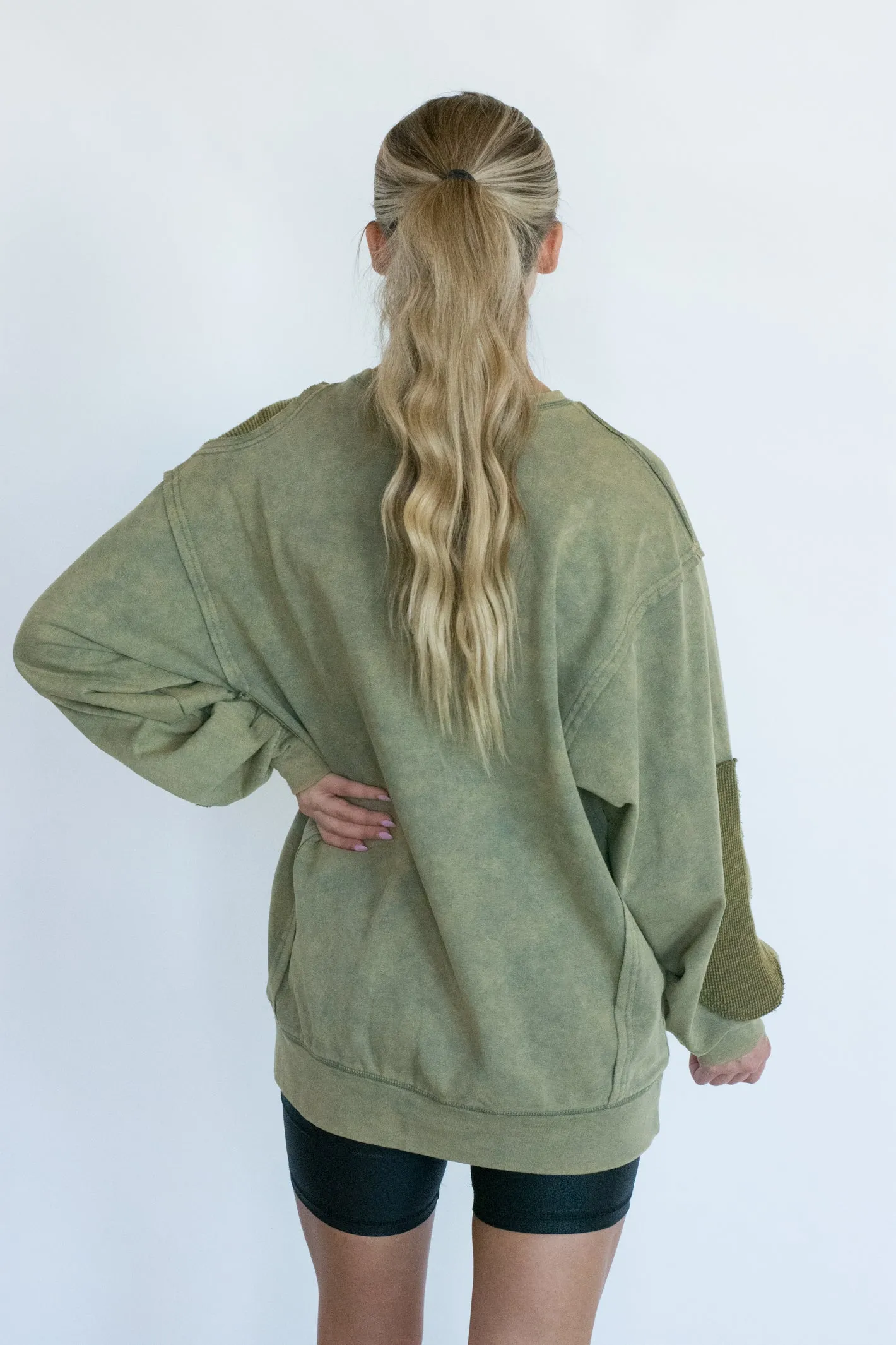 Olive Mineral Wash Top