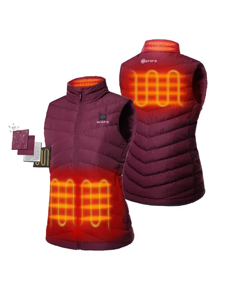 Open-box Women's Heated Lightweight Down Vest (Battery Set Not Included) - Order Now