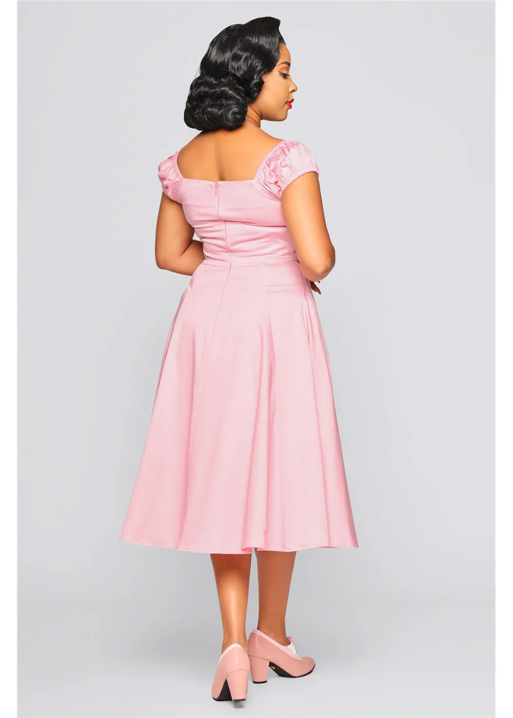 Collectif Pink 50s Swing Dress