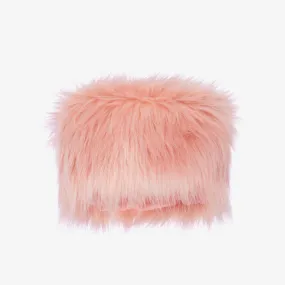 Pink Faux Fur Hat for Girls