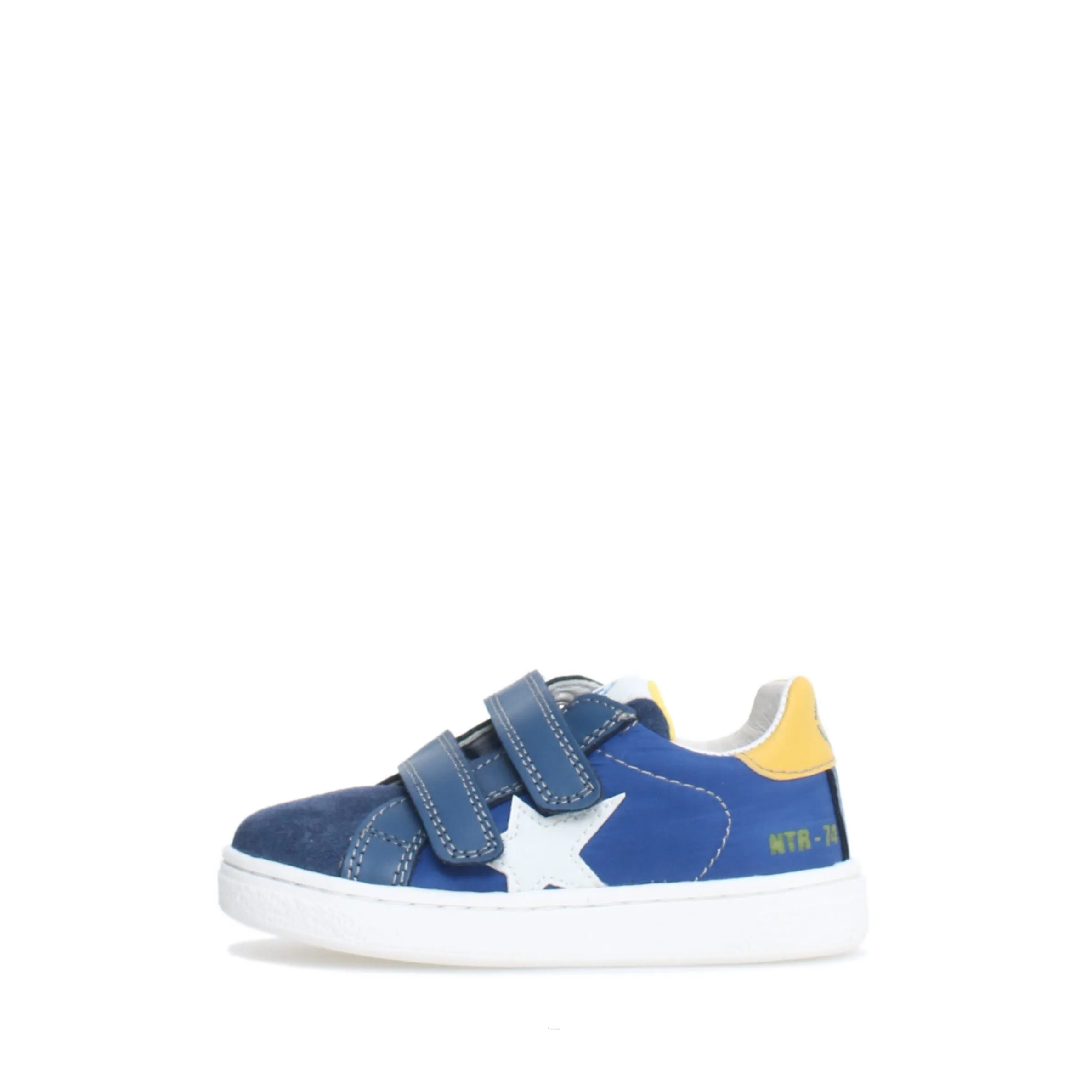 Stylish Pinn VL Sneakers in Azure, White, and Yellow Combination