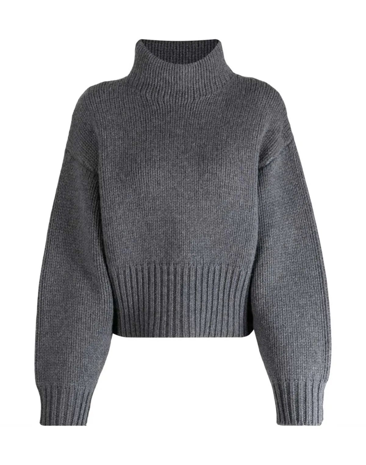 Plush Heather Grey Wool Sweater