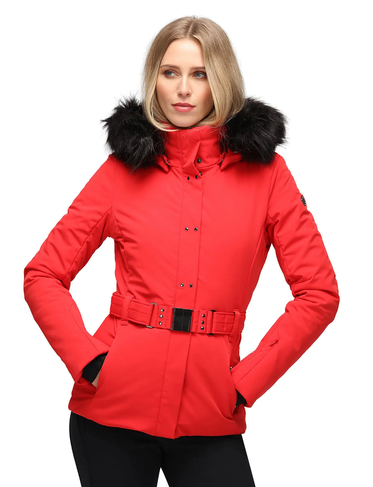 Red Poivre Blanc W23-0801 Belted Ski Jacket