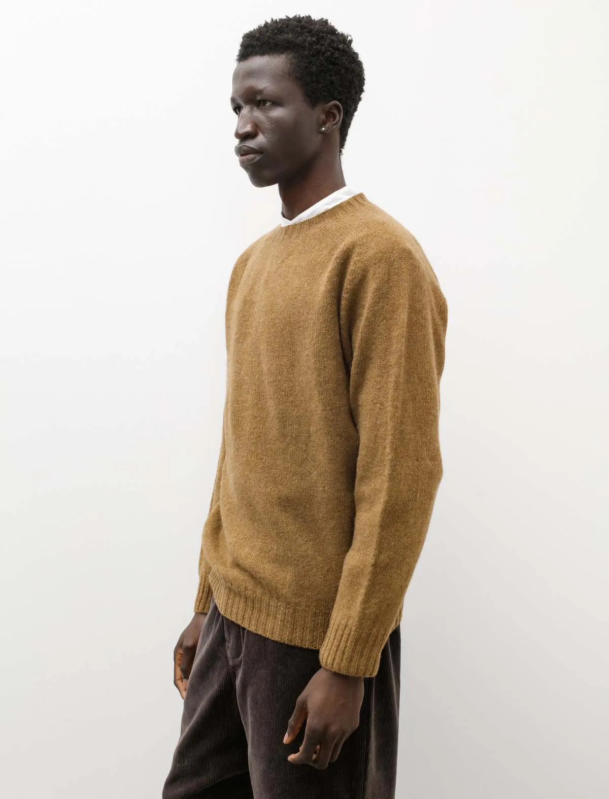 Pure New Wool Sweater - Asparagus