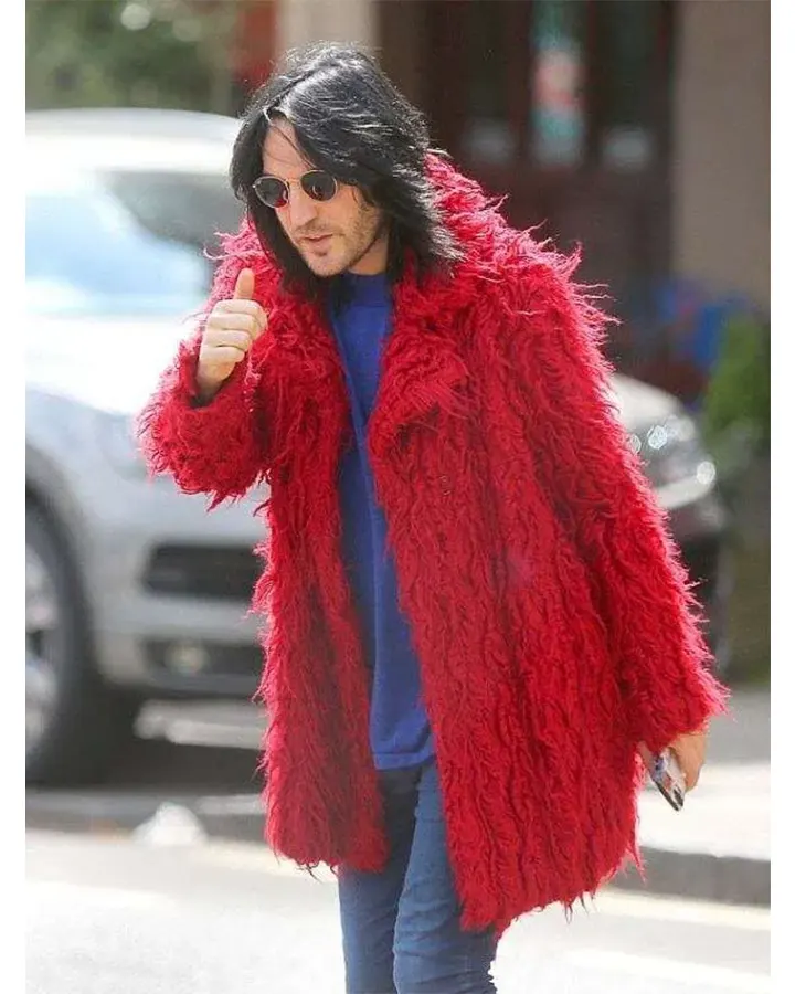 Red Fur Coat Noel Fielding William Jacket